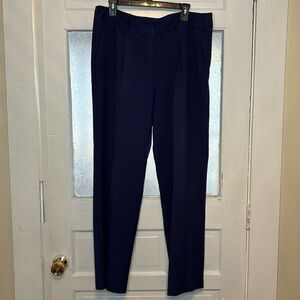 Chadwick’s Women’s Dark Navy Blue wide straight leg professional pants size 16